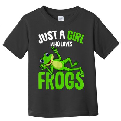 Just A Girl Who Loves Frogs Toddler T-Shirt