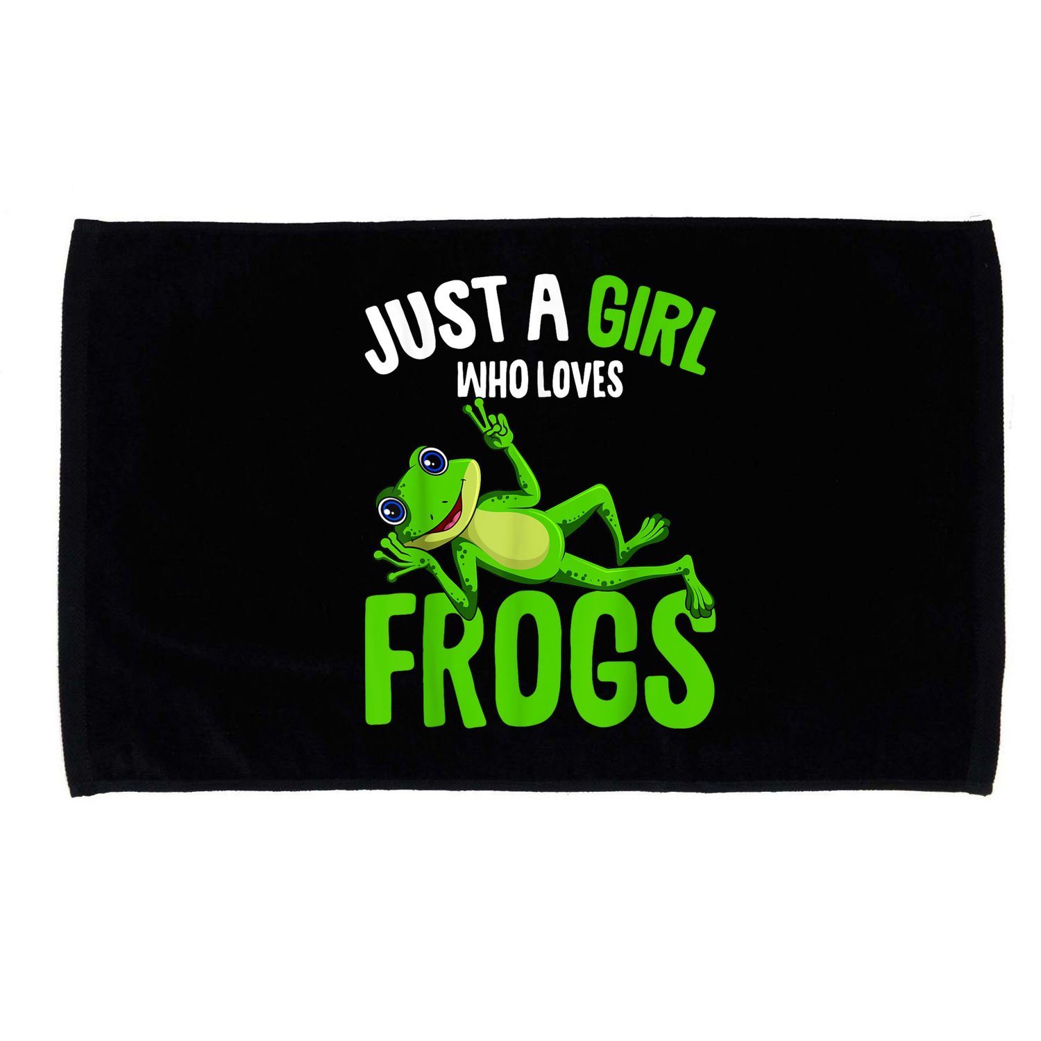 Just A Girl Who Loves Frogs Microfiber Hand Towel