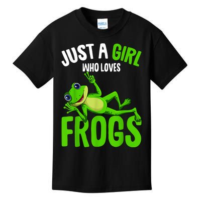 Just A Girl Who Loves Frogs Kids T-Shirt