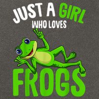 Just A Girl Who Loves Frogs Cotton Canvas Backpack