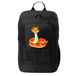 Just A Girl Who Loves Snakes City Backpack