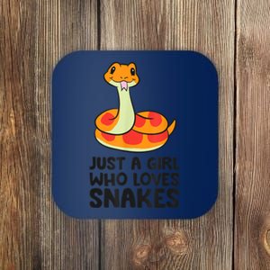 Just A Girl Who Loves Snakes Coaster