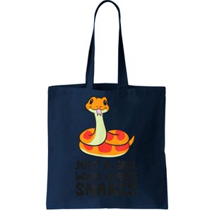 Just A Girl Who Loves Snakes Tote Bag