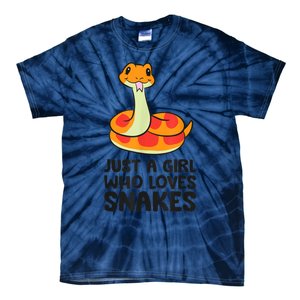 Just A Girl Who Loves Snakes Tie-Dye T-Shirt