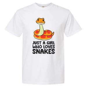 Just A Girl Who Loves Snakes Garment-Dyed Heavyweight T-Shirt