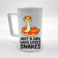 Just A Girl Who Loves Snakes Beer Stein