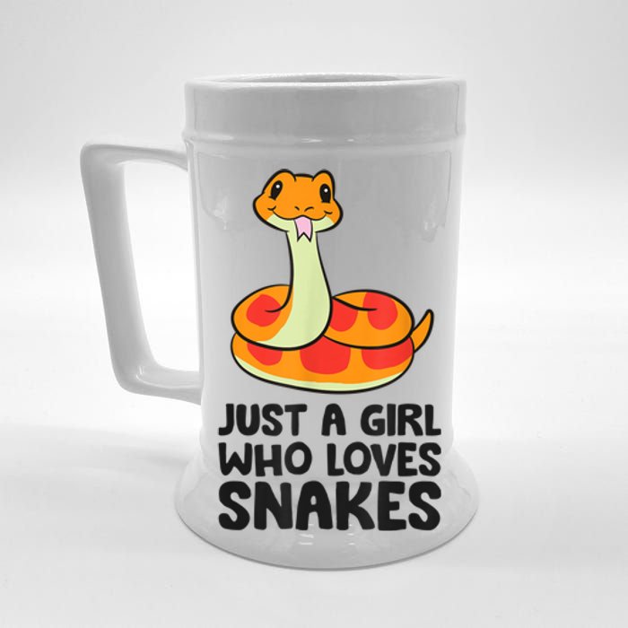 Just A Girl Who Loves Snakes Beer Stein