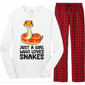 Just A Girl Who Loves Snakes Long Sleeve Pajama Set