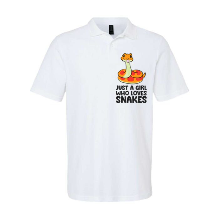 Just A Girl Who Loves Snakes Softstyle Adult Sport Polo