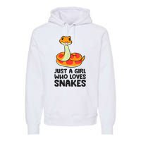 Just A Girl Who Loves Snakes Premium Hoodie