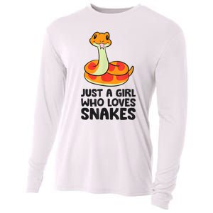 Just A Girl Who Loves Snakes Cooling Performance Long Sleeve Crew