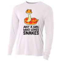 Just A Girl Who Loves Snakes Cooling Performance Long Sleeve Crew