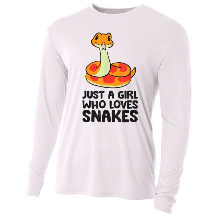 Just A Girl Who Loves Snakes Cooling Performance Long Sleeve Crew