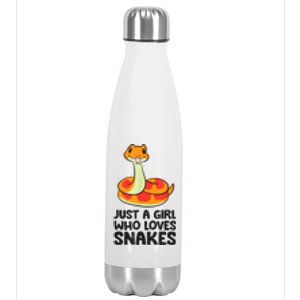 Just A Girl Who Loves Snakes Stainless Steel Insulated Water Bottle