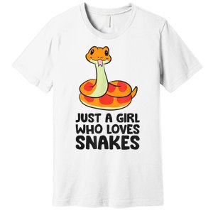 Just A Girl Who Loves Snakes Premium T-Shirt