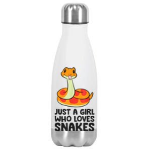 Just A Girl Who Loves Snakes Stainless Steel Insulated Water Bottle