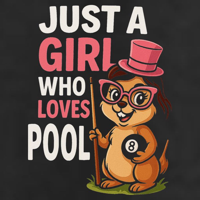 Just A Girl Who Loves Pool Billiard Pool Player Girl Funny Golf Towel