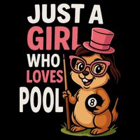 Just A Girl Who Loves Pool Billiard Pool Player Girl Funny Visor