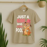 Just A Girl Who Loves Pool Billiard Pool Player Girl Funny T-Shirt