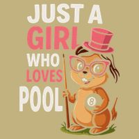 Just A Girl Who Loves Pool Billiard Pool Player Girl Funny T-Shirt