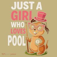 Just A Girl Who Loves Pool Billiard Pool Player Girl Funny Cooling Performance Long Sleeve Crew