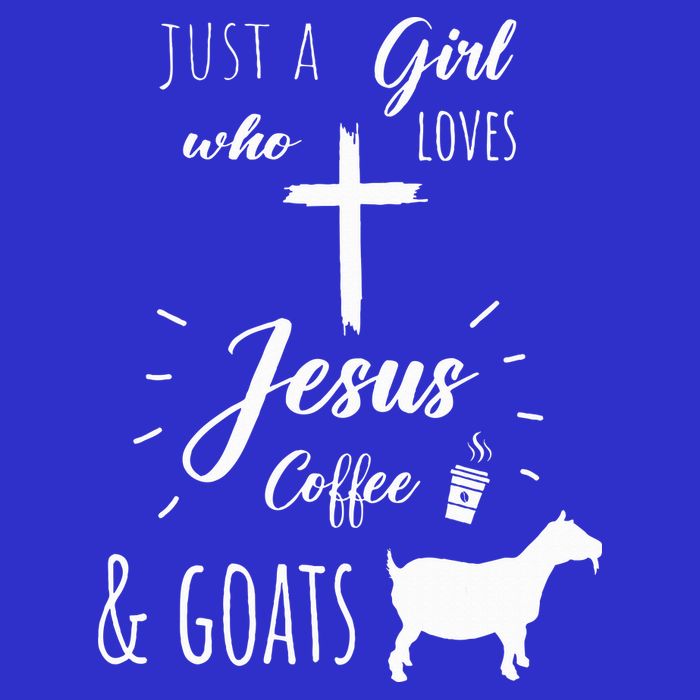 Just A Girl Who Loves Jesus Coffee and Goats Christian  16 in Basic Backpack