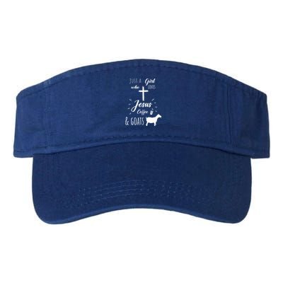 Just A Girl Who Loves Jesus Coffee and Goats Christian  Visor