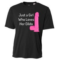 Just A Girl Who Loves Her Dildo Cooling Performance Crew T-Shirt