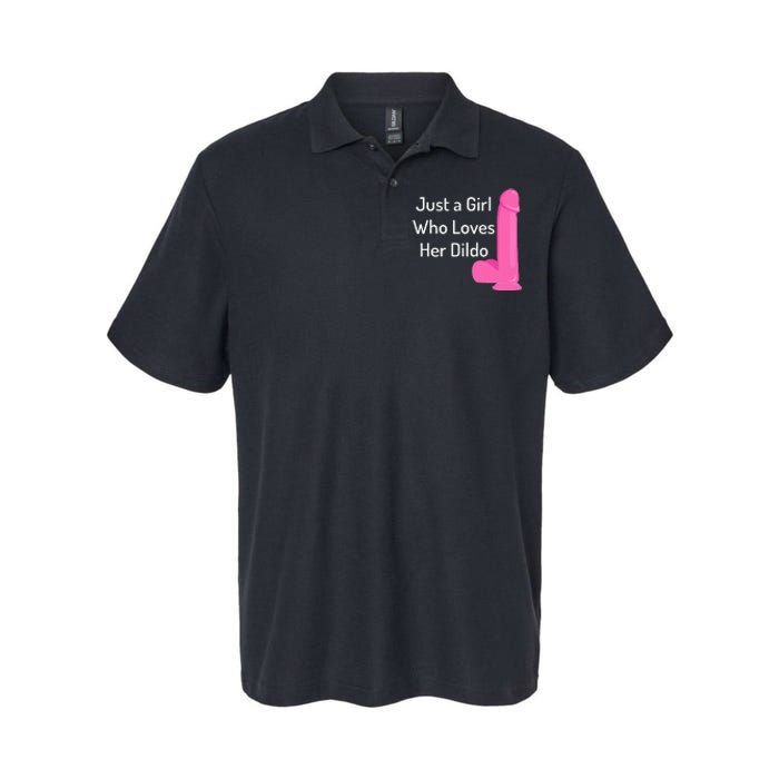 Just A Girl Who Loves Her Dildo Softstyle Adult Sport Polo