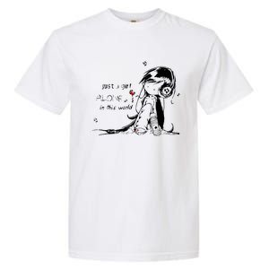 Just A Girl Alone In This World Garment-Dyed Heavyweight T-Shirt