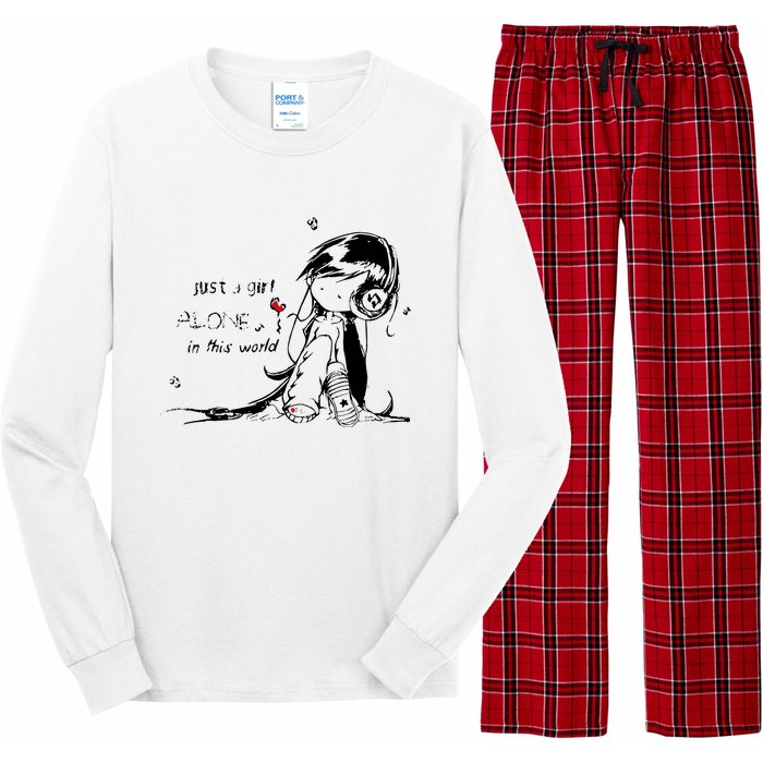 Just A Girl Alone In This World Long Sleeve Pajama Set