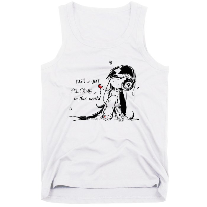 Just A Girl Alone In This World Tank Top