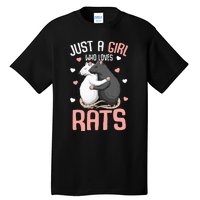 Just A Girl Who Loves Rats Kids Women Rat Lover Tall T-Shirt