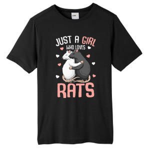 Just A Girl Who Loves Rats Kids Women Rat Lover Tall Fusion ChromaSoft Performance T-Shirt