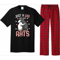 Just A Girl Who Loves Rats Kids Women Rat Lover Pajama Set