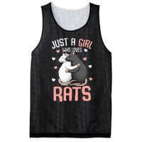 Just A Girl Who Loves Rats Kids Women Rat Lover Mesh Reversible Basketball Jersey Tank