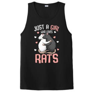 Just A Girl Who Loves Rats Kids Women Rat Lover PosiCharge Competitor Tank