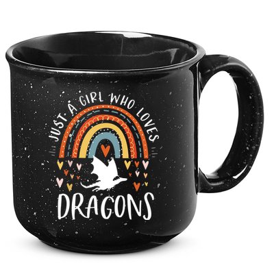 Just A Girl Who Loves Dragons Rainbow Gifts For Dragon Lover 15oz Campfire Ceramic Mug