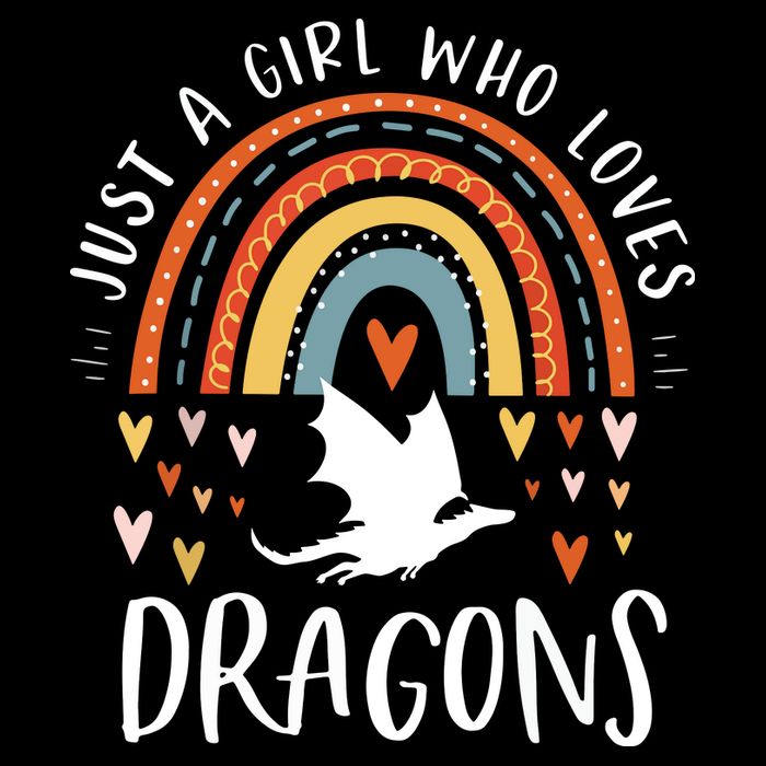 Just A Girl Who Loves Dragons Rainbow Gifts For Dragon Lover 16 in Basic Backpack