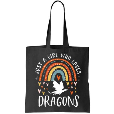 Just A Girl Who Loves Dragons Rainbow Gifts For Dragon Lover Bag