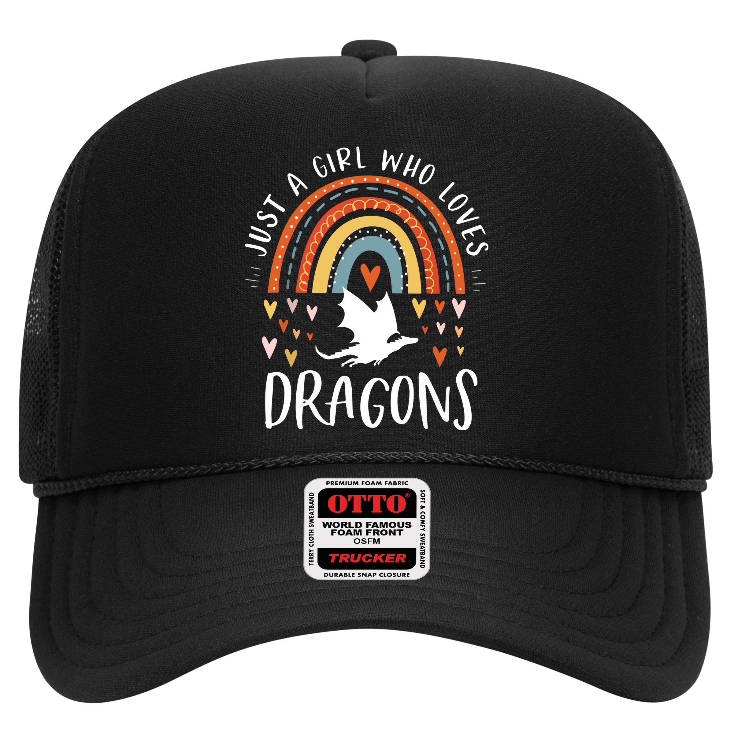 Just A Girl Who Loves Dragons Rainbow Gifts For Dragon Lover Hat