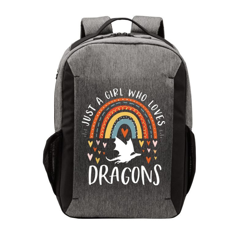 Just A Girl Who Loves Dragons Rainbow Gifts For Dragon Lover Vector Backpack