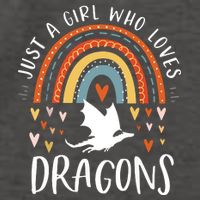 Just A Girl Who Loves Dragons Rainbow Gifts For Dragon Lover Vector Backpack