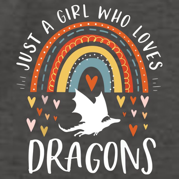 Just A Girl Who Loves Dragons Rainbow Gifts For Dragon Lover Vector Backpack