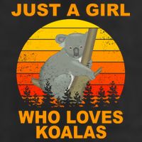 Just A Girl Who Loves Koalas 7 Panel Mesh Trucker Snapback Hat