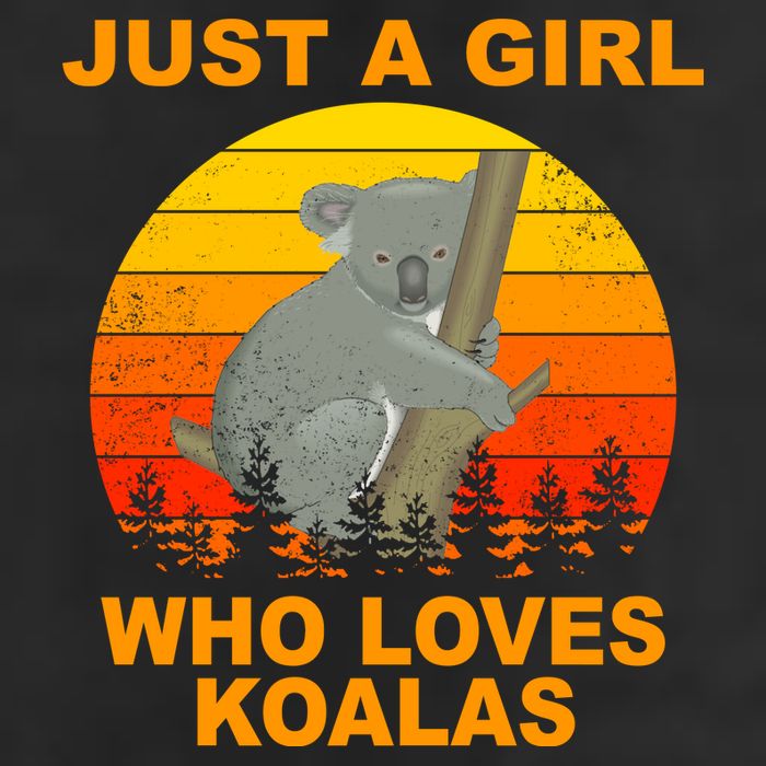 Just A Girl Who Loves Koalas 7 Panel Mesh Trucker Snapback Hat