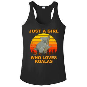 Just A Girl Who Loves Koalas Ladies PosiCharge Competitor Racerback Tank