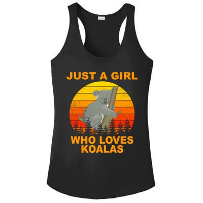 Just A Girl Who Loves Koalas Ladies PosiCharge Competitor Racerback Tank