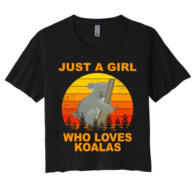 Just A Girl Who Loves Koalas Crop Top