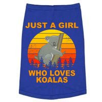 Just A Girl Who Loves Koalas Doggie Tank